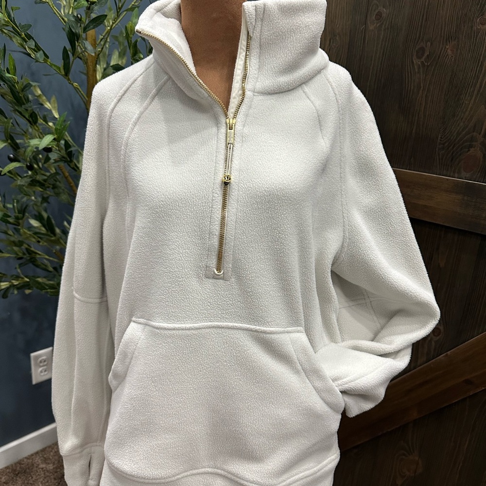lululemon athletica White Cowl Neck Sweater